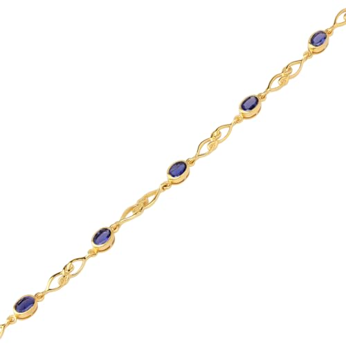 Image of Silvershake Birthstone Gemstones White Gold Plated or Yellow Gold Plated 925 Sterling Silver Scroll /Filigree Celtic Knot Weave 7.25 to 8.75 Inch with Adjustable Extension Bracelet Jewelry for Women