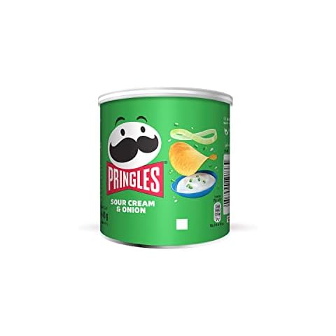 Pringles Sour Cream and Onion Flavour Potato Chips, 40 g, Pack of 12 Cover