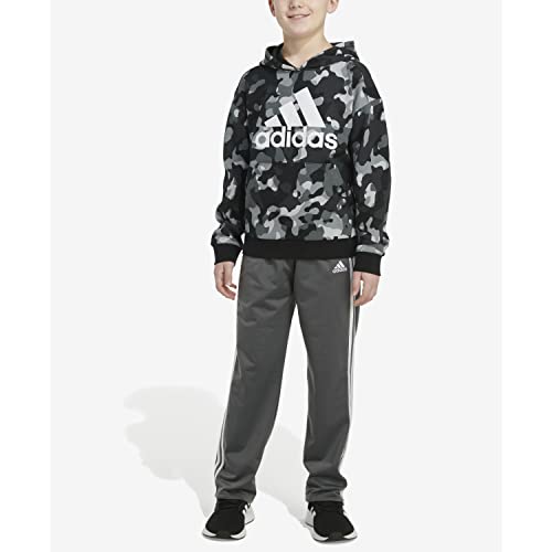 Adidas Boys' Long Sleeve Camo Print Hoodie, Black, Large (14/16) #TOP3