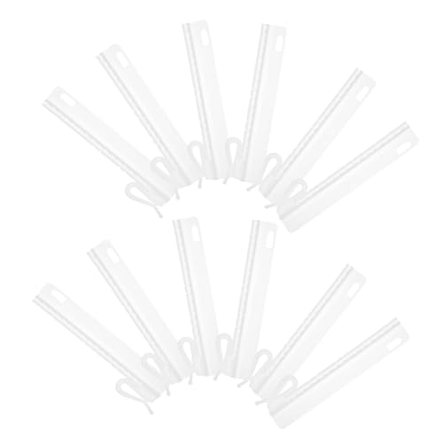 ULTECHNOVO Ganchos Ajustables para Cortinas 25 Piezas De Plástico Resistente Hogar Soporte para Cortinas Ligeras Ventanas Puertas Ducha