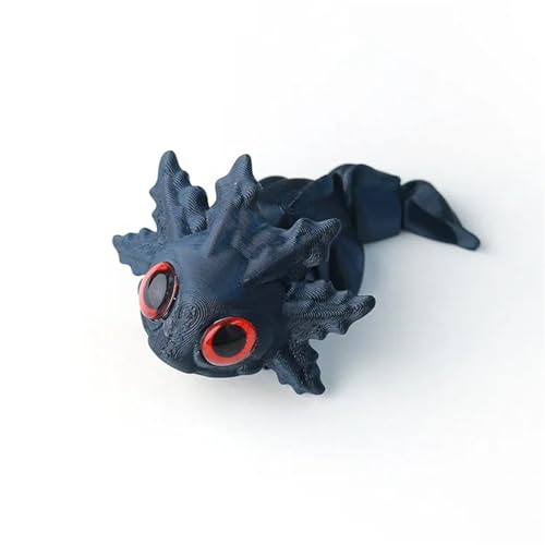 1PC 3D Printing Salamander Figures Multi-joint Movable Simulation Eyes For Home Accessories Gift Living Room Decoration