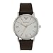 Produktbild Emporio Armani Uhr für Herren, Dreizeigerwerk, 41mm Silbernes Edelstahlgehäuse mit Lederarmband, AR11173