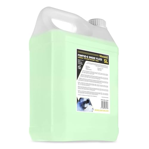 BeamZ FSMF5E-G 5L Verde, Líquido para Maquina de Humo Alta Densidad, Liquido Maquina de Humo para Fiestas, Discoteca, Eventos, Halloween, No Deja Residuos, Ecologico, 5 Litros
