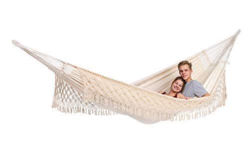 AMAZONAS Edle Premium Jacquard Boho Hängematte in Übergröße Rio 250x160...
