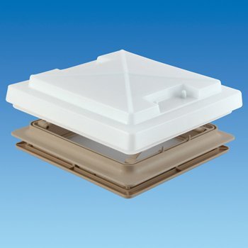 400 X 400 ROOF LIGHT WITH FLYNET CARAVAN BEIGE
