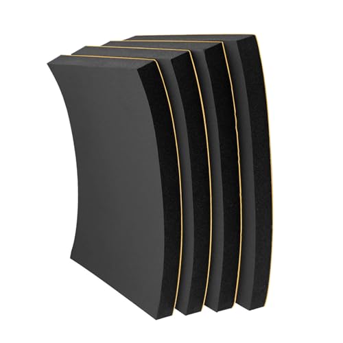 Foam Padding Sheet 3/4' Thick with Adhesive Backing Neoprene Insulation Foam High Density Stick Firmly for Furniture Cars Speakers 4 Inch X 4 Inch (4 Pcs)