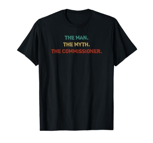 Irreverent Tees The Man. The Myth. The Commissioner. Funny Fantasy Football T-Shirt