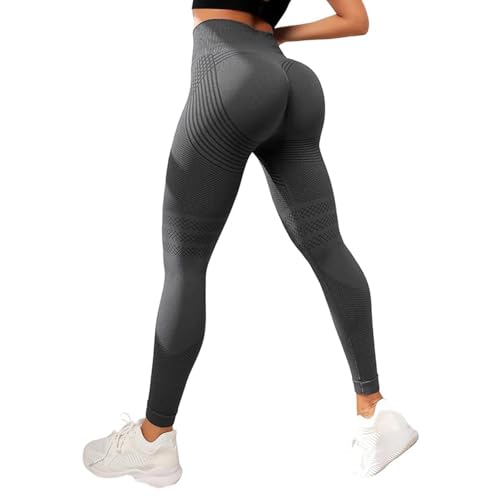 2026 New Anti Cellulite Leggings Women High Waist 3D Cellulite Leggings for Workout Yoga Daily Wear (US Alpha Large Regular Regular Dark Grey)