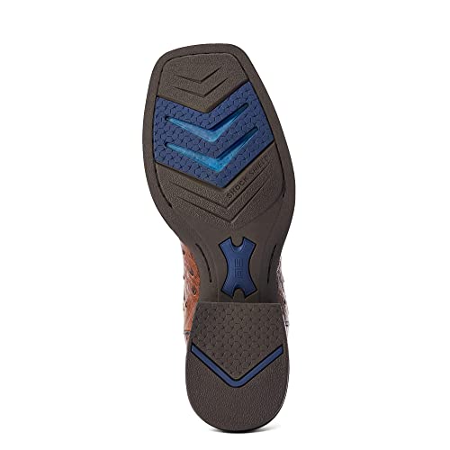 Ariat BMVY9 Mens Dagger Western Boot Dark Tabac Full Quill Ostrich/Tannin 13 Wide3