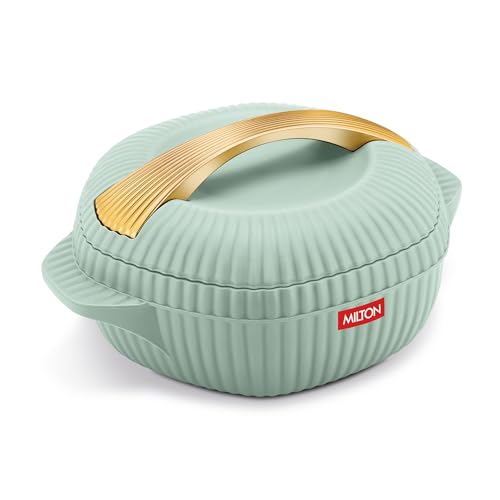 plastic Oyster 1500 PU Insulated Casserole, 1275 ml, Light Green, BPA Free, Food Grade, Hot and Cold, Easy to Carry, Easy to Store, Chapati, Roti, Cur