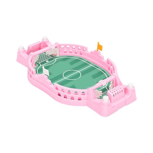 Julihai Tablero de Juego de Fútbol con Dedos, Juego de Fútbol de Mesa para Juegos Interactivos Familiares con Niños a Partir de 3 Años (Rosada)