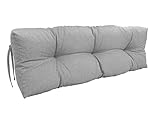 chilly pilley Almohadilla De Palé Copos De Espuma Almohada De Palé Cojín De Palé Muebles De Palé Cojín del Asiento del Respaldo del Sofá Conjunto (cojín de Respaldo 120 x 60 Plateado)