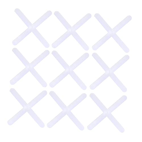 HEMOTON 2000pcs Tile Leveling Shims Grout Tool Flooring Leveling Tool Grout Spacer The Cross Laying Colloidal Particles White