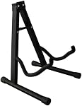 Guitar Stand Floor Folding Universal A frame Stand for All Guitars Acoustic Classic Electric Bass Travel Guitar Stand - Black