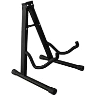 Superior Sturdy Steel & Guitar Stand is made of high quality durable steel for greater stability as well as the non-slip soft EVA foam on 2 arms and rubber padding on feet ends to protect your instruments firmly A Frame Foldable Design - This Metal G...
