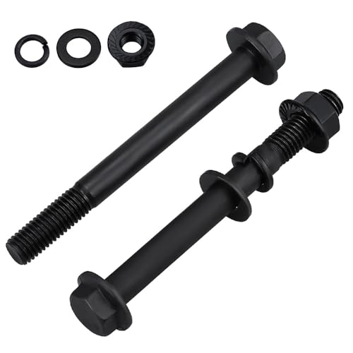 Image of 8 Sets M10-1.5 x 100mm Flange Hex Bolt with Flange Nuts and Flat & Lock Washers Assortment Set, 10.9 Grade Alloy Steel, Serrated, for Automotive Repair & Machinery Projects, Glvaner
