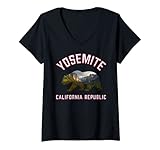 Photo Gallery donna california republic bear yosemite valley national park flag maglietta con collo a v Photo Gallery donna california republic bear yosemite valley national park flag maglietta con collo a v