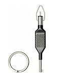 MALTERZER Universal Standard Hand Cuffs Key with Detachable Keyring,Pocket Tactical Universal Hand Cuffs Keys for All Standard Series of Hand Cuffs (2, Sliver)