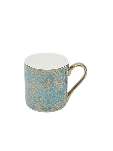 Image of Clay Craft Fine Ceramic Melon Ebony Printed Tea Cup Set of 6-220 ml Each Tea Cups, Tea Cup Set of 6, Mugs for Coffee, Cups Set of 6, Mug Set, Ideal for Gifting, Perfect for Home and Office