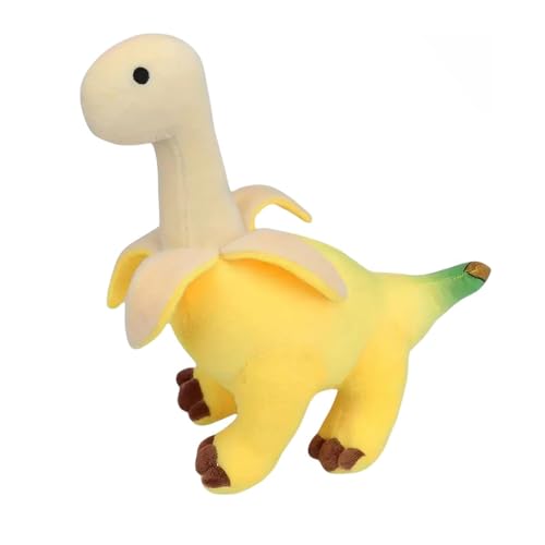 Italienisches Brainrot AI Plüschtier,Weiches Bananen Dinosaurier Plüschtier,Niedliche Tralalero Tralala Plüschpuppe Plüschtiere für Jungen Mädchen und Fans Weihnachten,Geburtstag Figur Geschenk