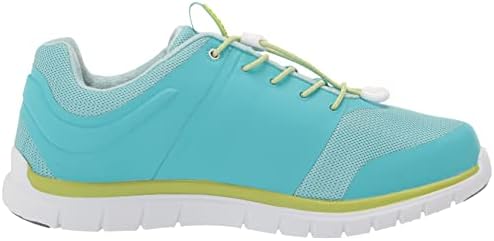 Anodyne Women's Walking Shoes, Teal/Lime, 8 Wide | Image 5