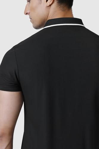 Image of FUAARK Men Stride Slim Fit Polo Tshirt in Premium Pique Fabric