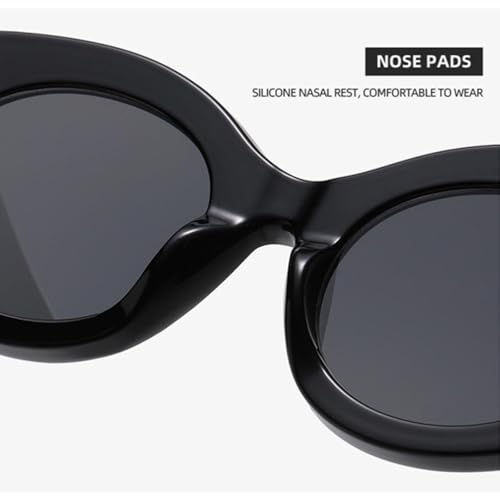 Fashion Oversized Oval Women Glasses Retro Shades Uv400 Men Gradient3