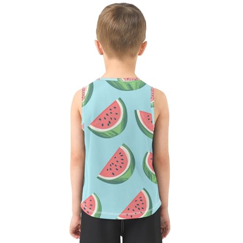susiyo Summer Watermelon Seamless Boys Sleeveless Tank Top Girls Athletic T Shirt3