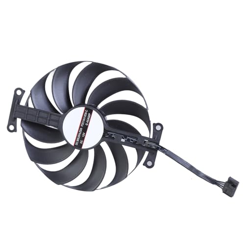QIEIEI FDC10U12D9-C GPU Fan,95mm 6Pin FDC10U12D9-C DC12V 0.45A GPU Fan for GTX1650 PHGTX1650-O4GD6-P Graphics Card Cooling Fan