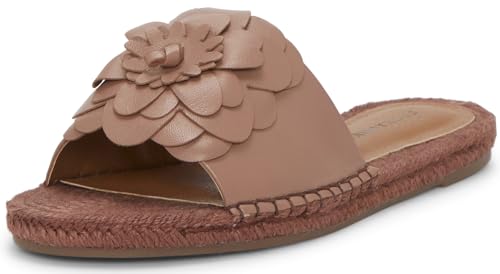 Lucky Brand Biricha Floral Flat Sandal, Rose Dusk, 12
