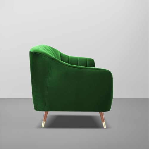 Image of Atticus 3-Seater Premium Fabric Sofa for Living Room, Office & Home (Green) | Comfortable Modern Sofa Couch for Hall & Guest Room | Stylish Durable Furniture with 1-Year Warranty