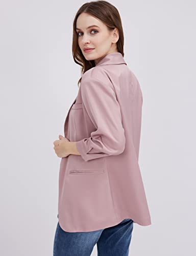 Womens Casual Open Front Long Sleeve Oversized Blazers Work Office Jackets Blazer2