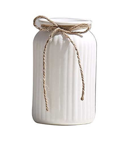Jarrones Ceramica Blancos Marca I3C