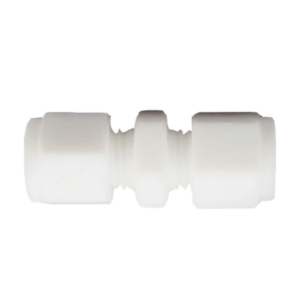 Tube Connector 1pc PTFE Compression Union Coupler, 1-35mm Tube OD Reducing Straight Replacement Water Lines Accessories(10mm*16mm)
