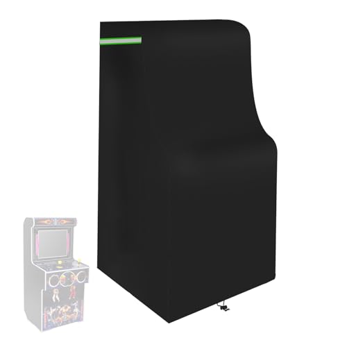 Arcade Table Cover, 600D Heavy-duty Waterproof Dust-Proof Covers for Indoors/Outdoors Arcade Game Machine Table ,All Weather Protective,31*22*66in,Black