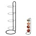 Basketball Rack 4 Layer Basketball Holder Carbon Steel Heavy Duty Basketball Stand Painted Nail-free Multi-purpose Vertical Ball Rack for Home Basketball Stand Basketball Storage Basketball Ho