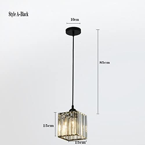 SERUMY Kroonluchters Moderne Crystal LED Opknoping Licht Kroonluchter Verlichting for Eetkamer Trappen Luxe Noordse Kroonluchter Lamp Slaapkamer Slaapkamer Kroonluchter (Color : A-black) photo 2