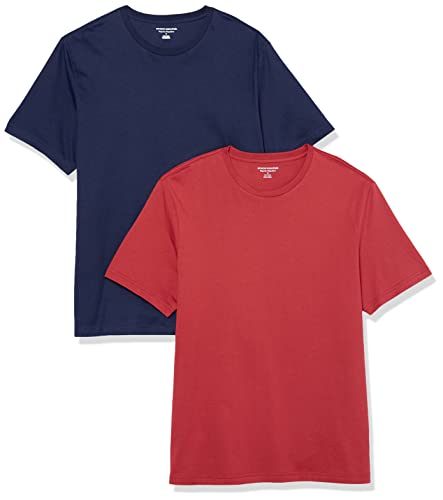 Image of Amazon Essentials Men's Slim-Fit Crewneck Short Sleeve Cotton T-Shirts