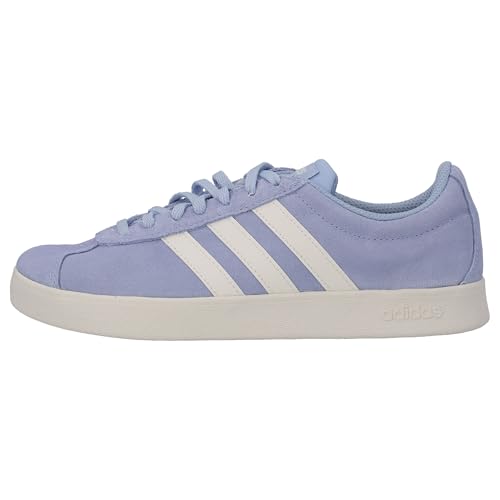 Image of adidas Women Suede VL Court 2.0 Skateboarding Shoe BLUDAW /Owhite /BLUDAW (UK-8)