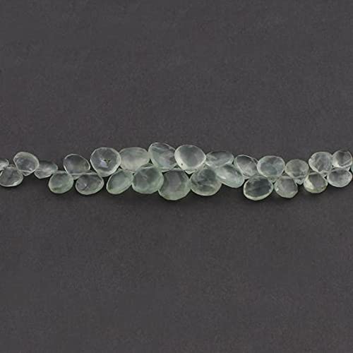 Perles de préhnite en cœur LKBEADS pour fabriquer un bijou personnalisé à offrir