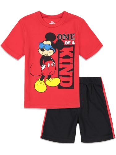 Image of Disney Mickey Mouse T-Shirt and Shorts Outfit Set Infant to Big Kid Sizes (12 Months - 12)