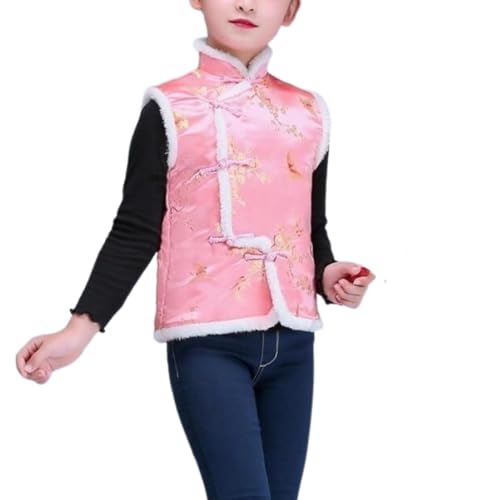 Winter Coat Tops 2024 for Toddler Kids Vest Coat Chinese Calendar New Year Sleeveless Traditional Tang Tops Vest