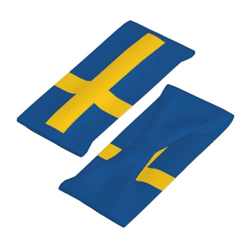 Image of Cute Flag Headbands Women Men Flag Sweatband Sports Headband for Running, Cycling, Yoga Gym, Working Out