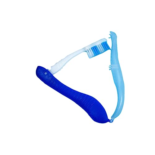 HAWILLOSCH Cepillo De De Viaje Plegable Para Exteriores Portátil Para Acampar Color Azul