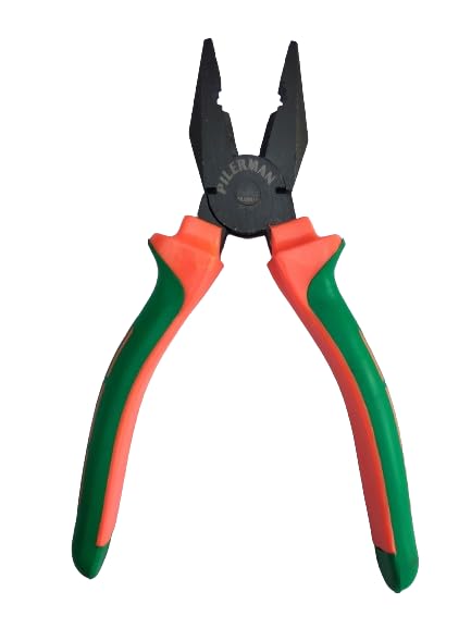 Sturdy Steel Combination Plier 8-inch for Home & Professional Use and Electrical Work (PM-OG-Black)