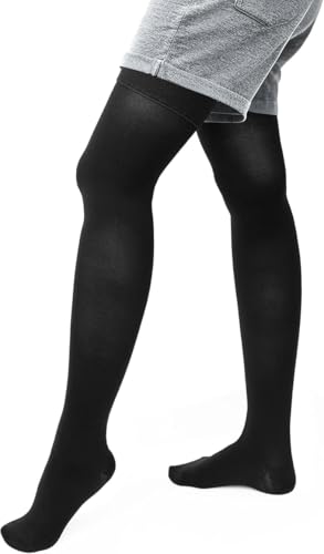 Image of Smart Compression Thigh High Socks 20-30 mmHg, Closed Toe for Women & Men