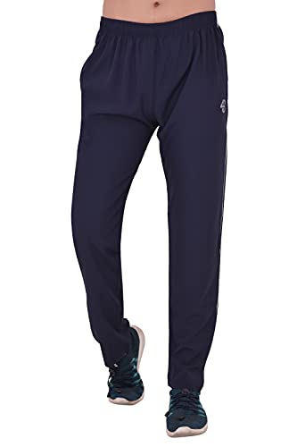 Image of Lycra Blend Regular fit Sport /Casual Track Pants for Men | Lower for Boys (Navy Blue)