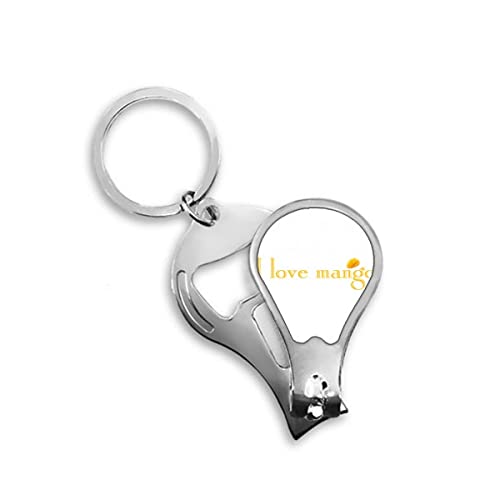 I Love Fruit Yellow アールデコ ファッション 爪切り カッター オープナー キーチェーン ハサミ