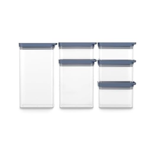 Conjunto de Potes Herméticos Organizadores Electrolux Experience 6 Un Empilhável Modular