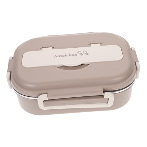 ABOOFAN Caja De Bento Térmica Inoxidable Multifuncional Para Adultos Fiambrera Con Compartimentos Para Almuerzo Casa Trabajo